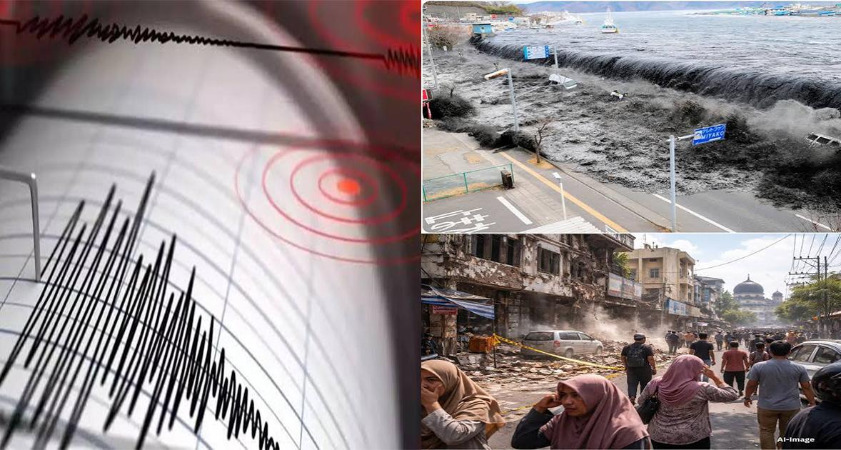 इंडोनेशिया में 7.7 तीव्रता का भीषण भूकंप: समुद्र में उठा तूफान का खतरा, जारी हुई सुनामी की चेतावनी