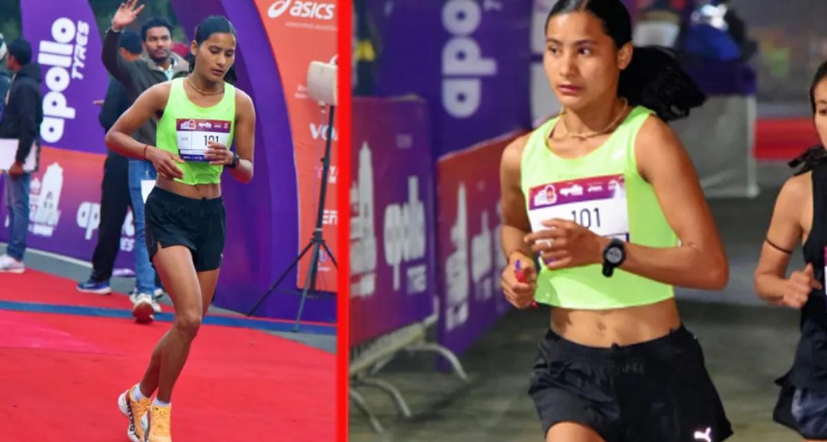 चमोली की बेटी भागीरथी बिष्ट ने हैदराबाद मैराथन में जीता रजत पदक, 2 घंटे 51 मिनट में पूरी की 42 किमी की दौड़