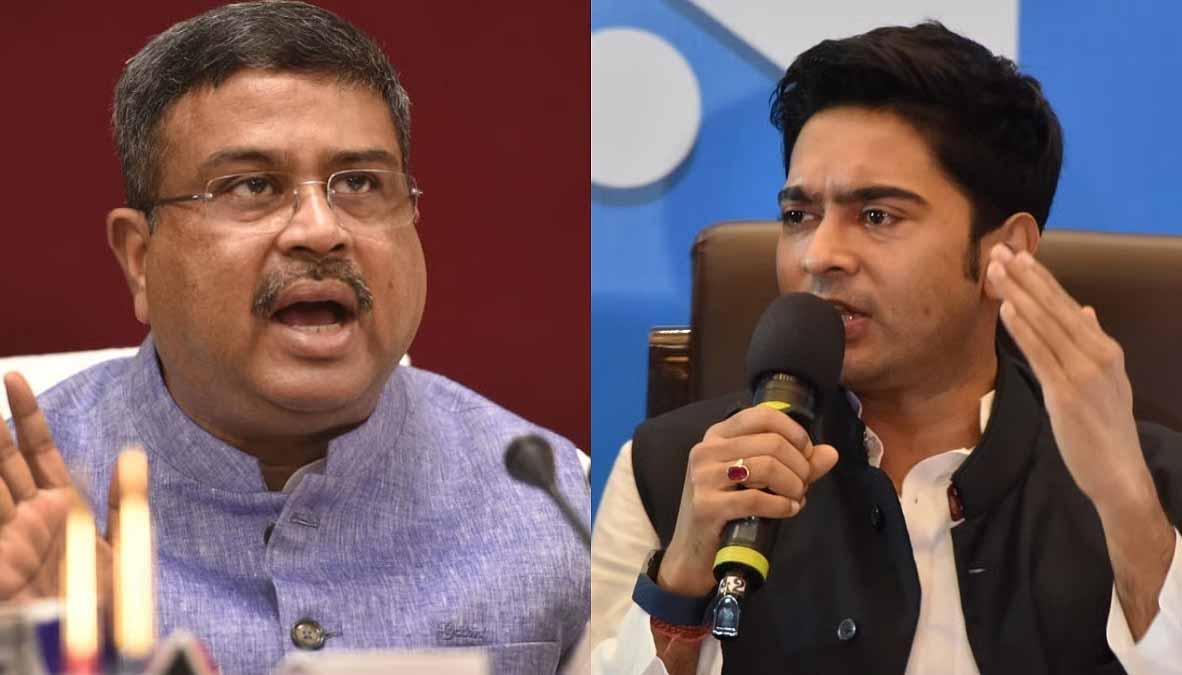 धर्मेंद्र प्रधान का अभिषेक बनर्जी पर तीखा प्रहार; कहा— 'धमकियों की नहीं, संवाद की जरूरत'