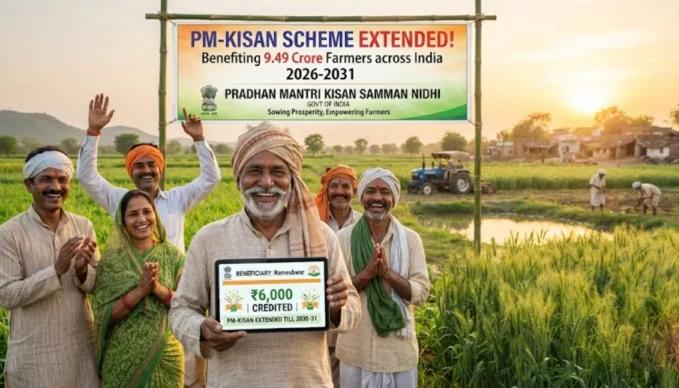अन्नदाताओं के लिए बड़ा फैसला: केंद्रीय कैबिनेट ने 2030-31 तक बढ़ाई PM-किसान योजना, ₹3.15 लाख करोड़ का बजट मंजूर