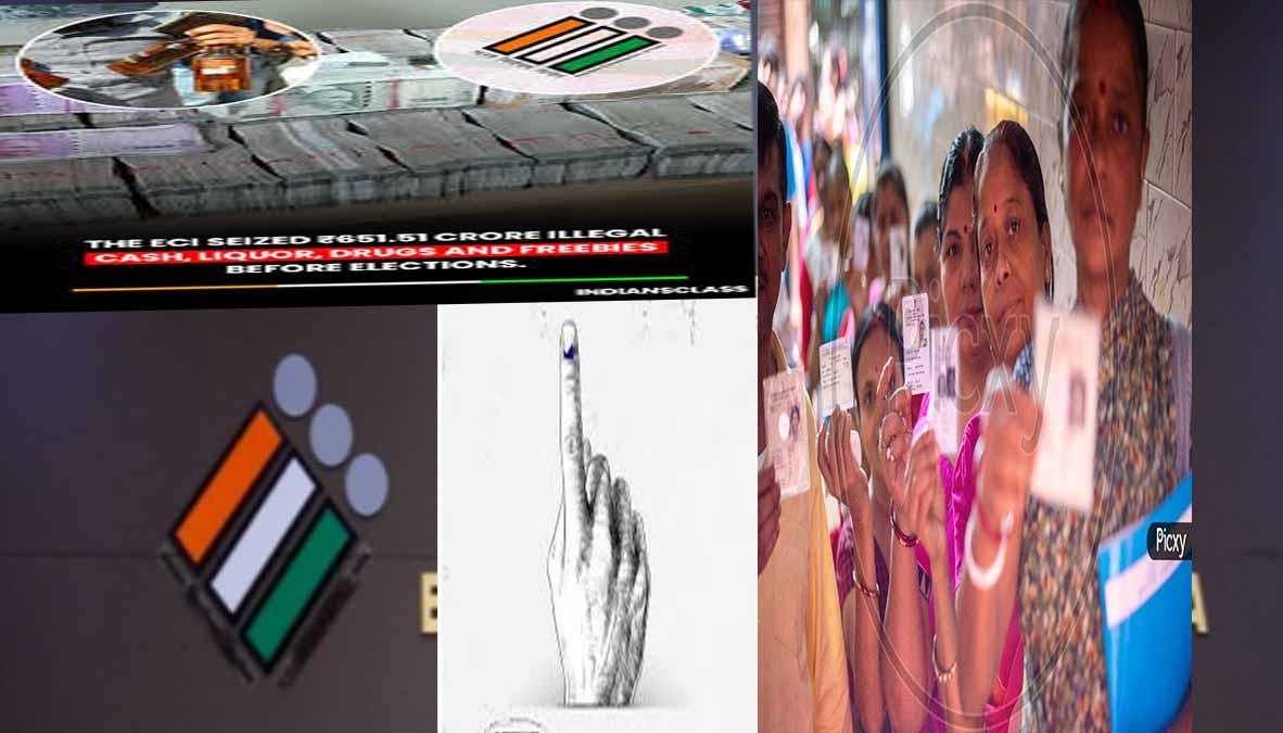 चुनावी शुचिता पर आयोग का कड़ा पहरा: बंगाल और तमिलनाडु में 1,000 करोड़ से अधिक की जब्ती, कल होगा मतदान