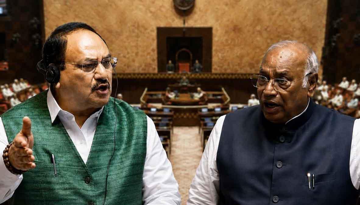 संसद में हंगामा: सीजेपी प्रदर्शनकारियों पर पुलिस कार्रवाई को लेकर खरगे और नड्डा आमने-सामने. राज्यसभा में तीखी बहस