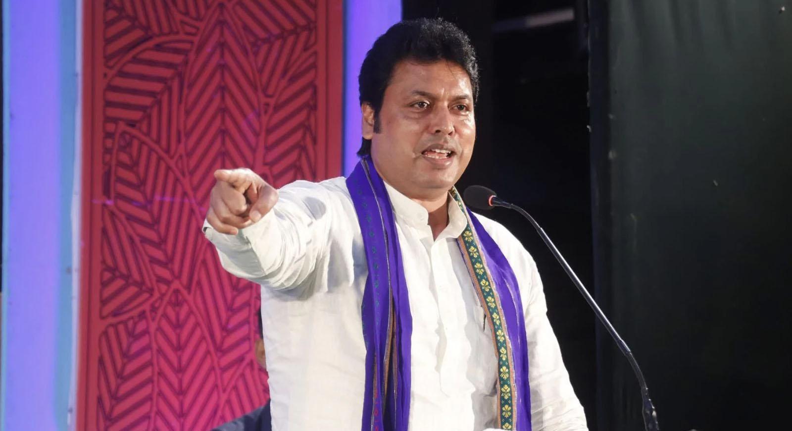 राष्ट्रपति के सम्मान पर रार: बिप्लब देब का तृणमूल पर बड़ा हमला, कहा— "मेयर को स्वागत में भेजना बंगाल की संस्कृति का अपमान"