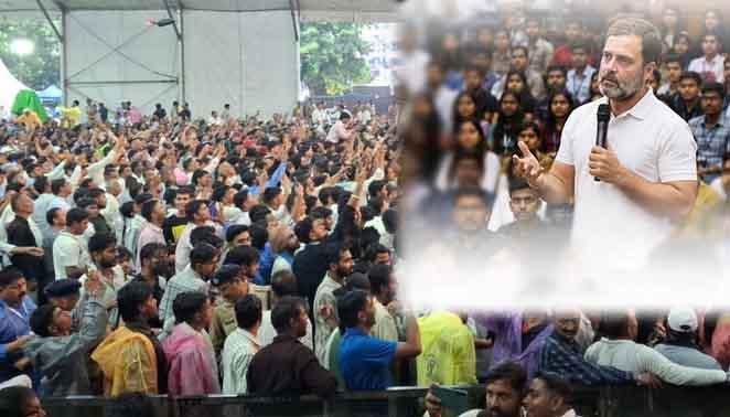 देहरादून में गरजे राहुल गांधी: 'छात्रों की गूंज' में बोले—युवाओं के सामने दो ही रास्ते, एक मेहनत का और दूसरा पेपर लीक का